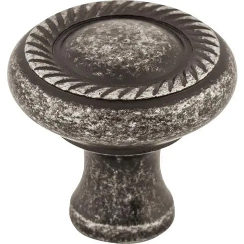 Swirl Cut Knob ( Zinc Alloy | Black Iron - Somerset II Collection ) | Manufactured Globally