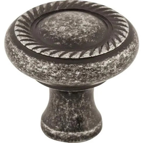 Swirl Cut Knob ( Zinc Alloy | Black Iron - Somerset II Collection ) | Manufactured Globally