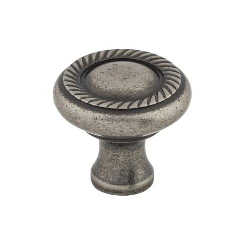 Swirl Cut Knob ( Zinc Alloy | Pewter Antique - Somerset II Collection ) | Manufactured Globally