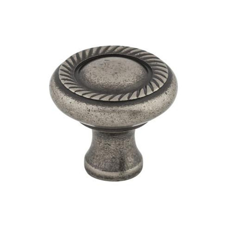 Swirl Cut Knob ( Zinc Alloy | Pewter Antique - Somerset II Collection ) | Manufactured Globally