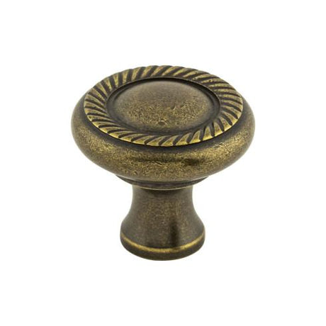 Swirl Cut Knob ( Zinc Alloy | German Bronze - Somerset II Collection ) | Manufactured Globally