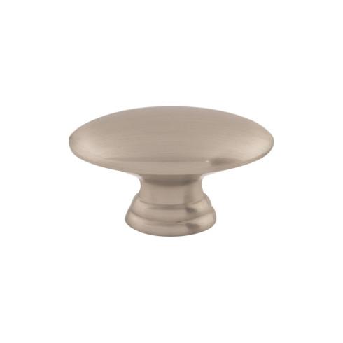 Oval Knob ( Zinc Alloy | Brushed Satin Nickel - Dakota Collection ) | Manufactured Globally