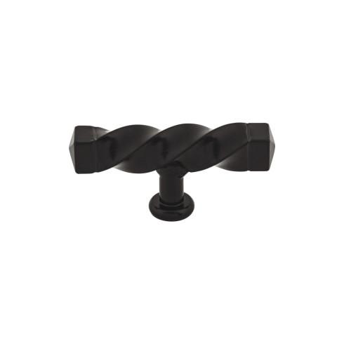 Square Twist T-Handle ( Steel | Patina Black - Normandy Collection ) | Manufactured Globally