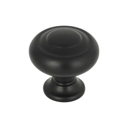 Kent Knob ( Zinc Alloy | Flat Black - Grace Collection ) | Manufactured Globally