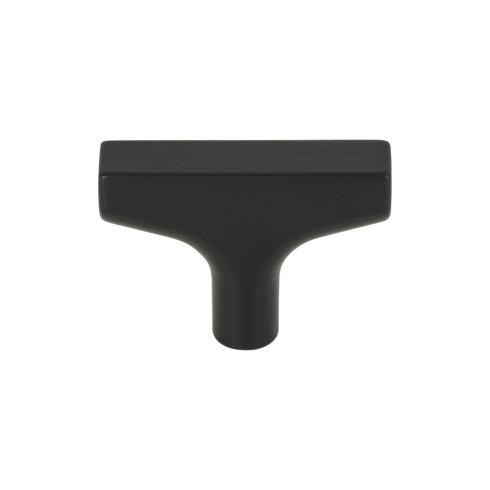 Riverside T-Knob ( Zinc Alloy | Flat Black - Grace Collection ) | Manufactured Globally