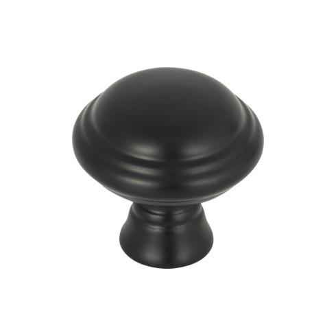 Henderson Knob ( Zinc Alloy | Flat Black - Grace Collection ) | Manufactured Globally