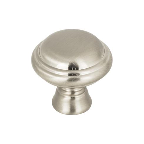 Henderson Knob ( Zinc Alloy | Brushed Satin Nickel - Grace Collection ) | Manufactured Globally