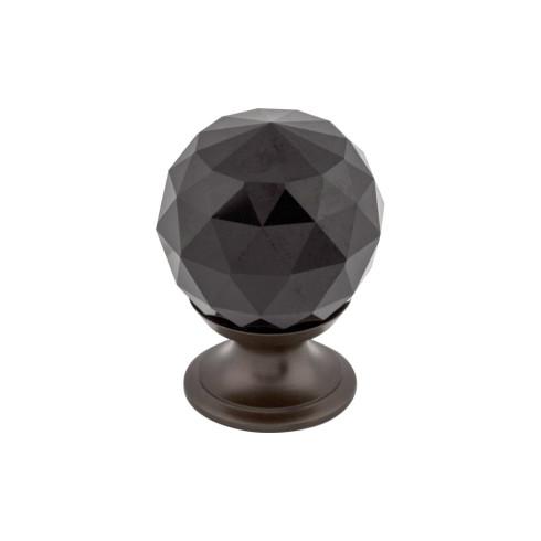 Black Crystal Knob ( Brass | Oil Rubbed Bronze - Crystal Collection ) | Manufactured Globally