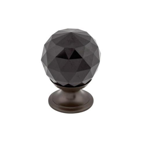 Black Crystal Knob ( Brass | Oil Rubbed Bronze - Crystal Collection ) | Manufactured Globally