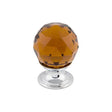 Wine Crystal Knob ( Brass | Polished Chrome - Crystal Collection ) | Manufactured Globally