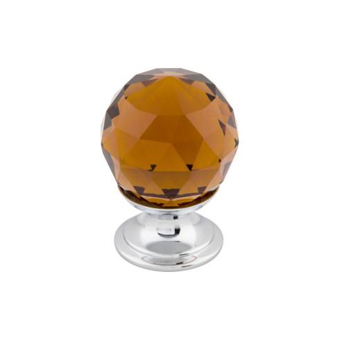 Wine Crystal Knob ( Brass | Polished Chrome - Crystal Collection ) | Manufactured Globally