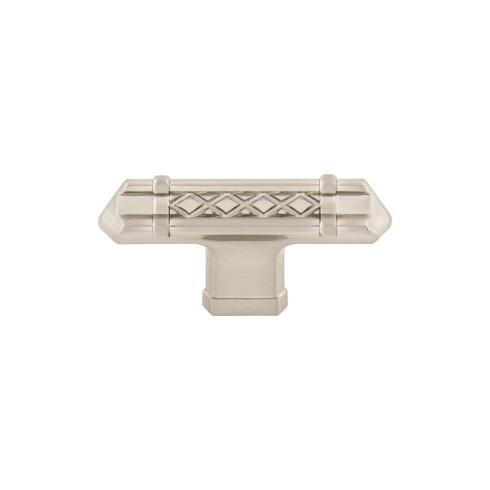 Tower Bridge T-Handle ( Zinc Alloy | Brushed Satin Nickel - Tower Bridge Collection ) | Manufactured Globally