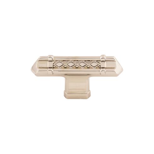 Tower Bridge T-Handle ( Zinc Alloy | Polished Nickel - Tower Bridge Collection ) | Manufactured Globally
