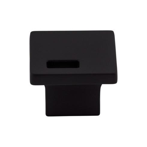 Modern Metro Slot Knob ( Zinc Alloy | Flat Black - Sanctuary II Collection ) | Manufactured Globally