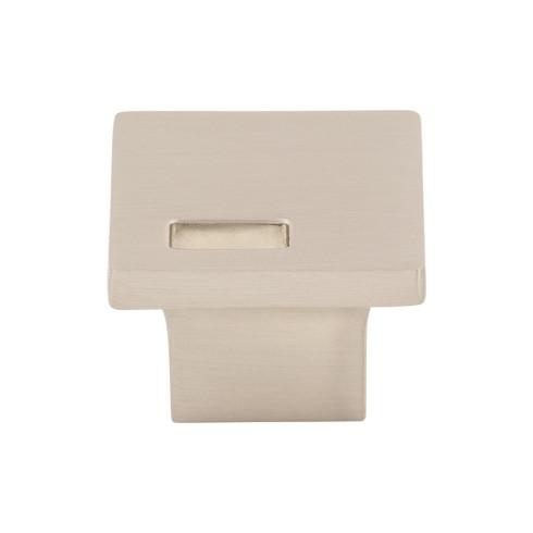 Modern Metro Slot Knob ( Zinc Alloy | Brushed Satin Nickel - Sanctuary II Collection ) | Manufactured Globally