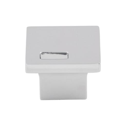 Modern Metro Slot Knob ( Zinc Alloy | Polished Chrome - Sanctuary II Collection ) | Manufactured Globally