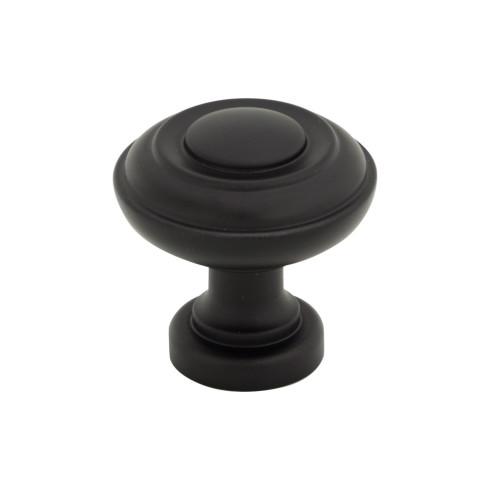Ulster Knob ( Zinc Alloy | Flat Black - Regents Park Collection ) | Manufactured Globally