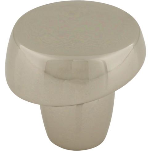 Florham Slant Knob ( Zinc Alloy | Polished Nickel - Morris Collection ) | Manufactured Globally