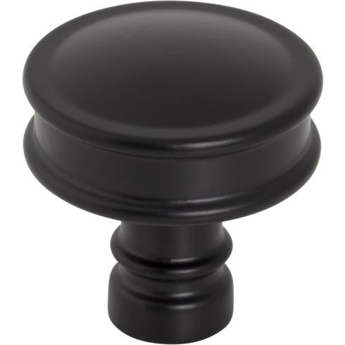 Cranford Knob ( Zinc Alloy | Flat Black - Morris Collection ) | Manufactured Globally