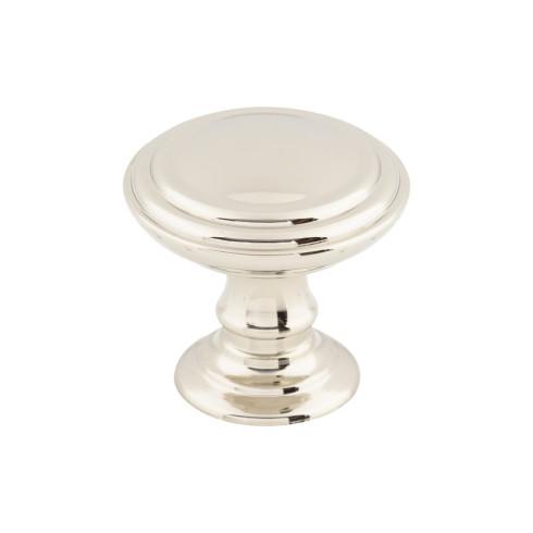 Reeded Knob ( Zinc Alloy | Polished Nickel - Chareau Collection ) | Manufactured Globally