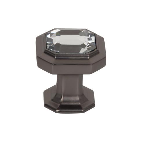 Crystal Emerald Knob ( Zinc Alloy | Ash Gray - Chareau Collection ) | Manufactured Globally