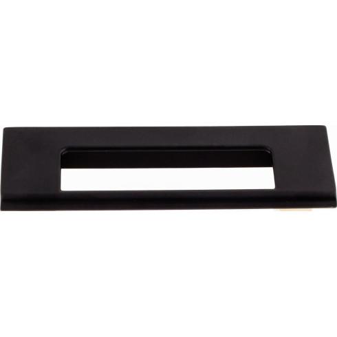 Europa Cut Out Tab Pull ( Zinc Alloy | Flat Black - Mercer Collection ) | Manufactured Globally