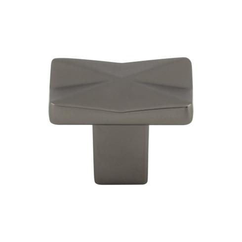 Quilted Knob ( Zinc Alloy | Ash Gray - Mercer Collection ) | Manufactured Globally
