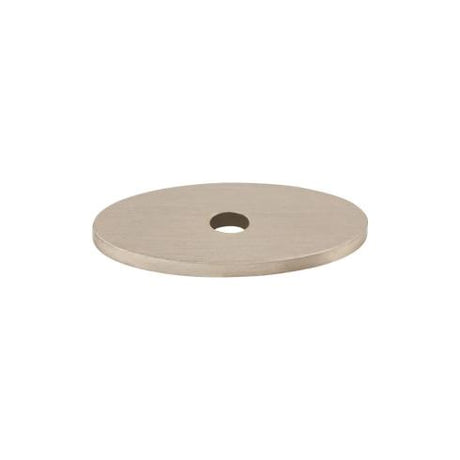 Oval Backplate Small ( Steel | Brushed Satin Nickel - Sanctuary Collection ) | Manufactured Globally