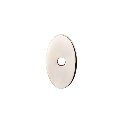 Oval Backplate Small ( Steel | Polished Nickel - Sanctuary Collection ) | Manufactured Globally