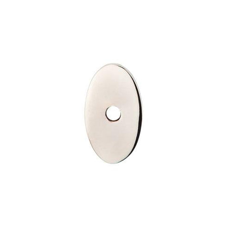 Oval Backplate Small ( Steel | Polished Nickel - Sanctuary Collection ) | Manufactured Globally