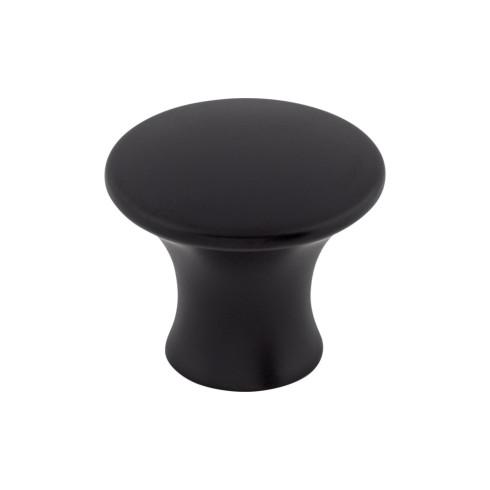 Oculus Round Knob Large ( Zinc Alloy | Flat Black - Mercer Collection ) | Manufactured Globally