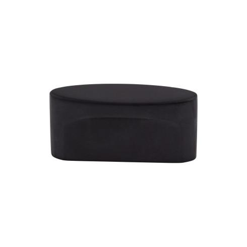 Oval Slot Knob Medium ( Zinc Alloy | Flat Black - Sanctuary Collection ) | Manufactured Globally