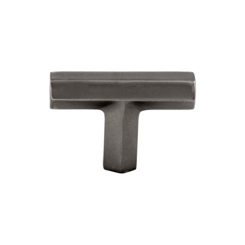 Lydia T Shape Knob ( Zinc Alloy | Ash Gray - Serene Collection ) | Manufactured Globally