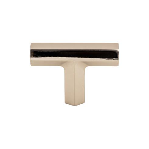 Lydia T Shape Knob ( Zinc Alloy | Polished Nickel - Serene Collection ) | Manufactured Globally