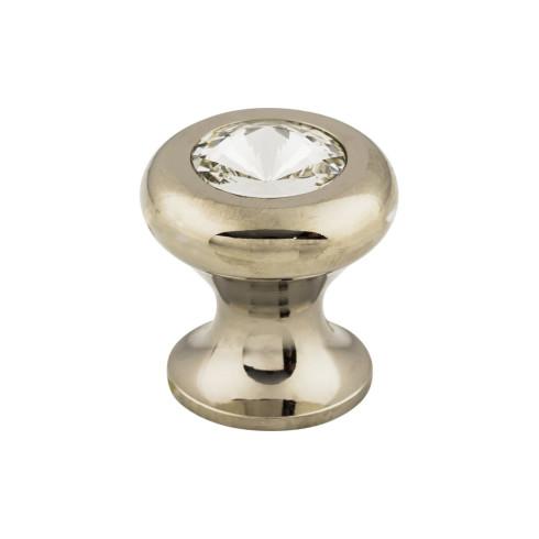Hayley Crystal Knob Clear ( Brass | Polished Nickel - Serene Collection ) | Manufactured Globally