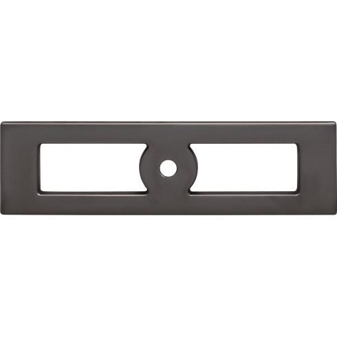 Hollin Knob Backplate ( Zinc Alloy | Ash Gray - Lynwood Collection ) | Manufactured Globally
