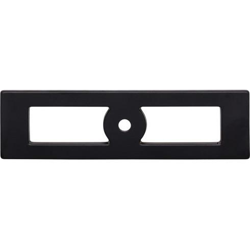 Hollin Knob Backplate ( Zinc Alloy | Flat Black - Lynwood Collection ) | Manufactured Globally
