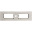 Hollin Knob Backplate ( Zinc Alloy | Brushed Satin Nickel - Lynwood Collection ) | Manufactured Globally
