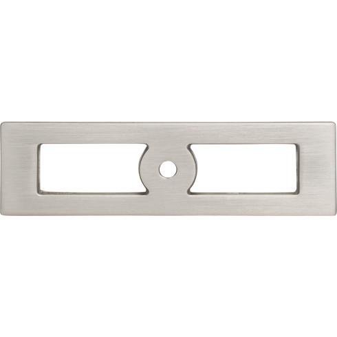Hollin Knob Backplate ( Zinc Alloy | Brushed Satin Nickel - Lynwood Collection ) | Manufactured Globally
