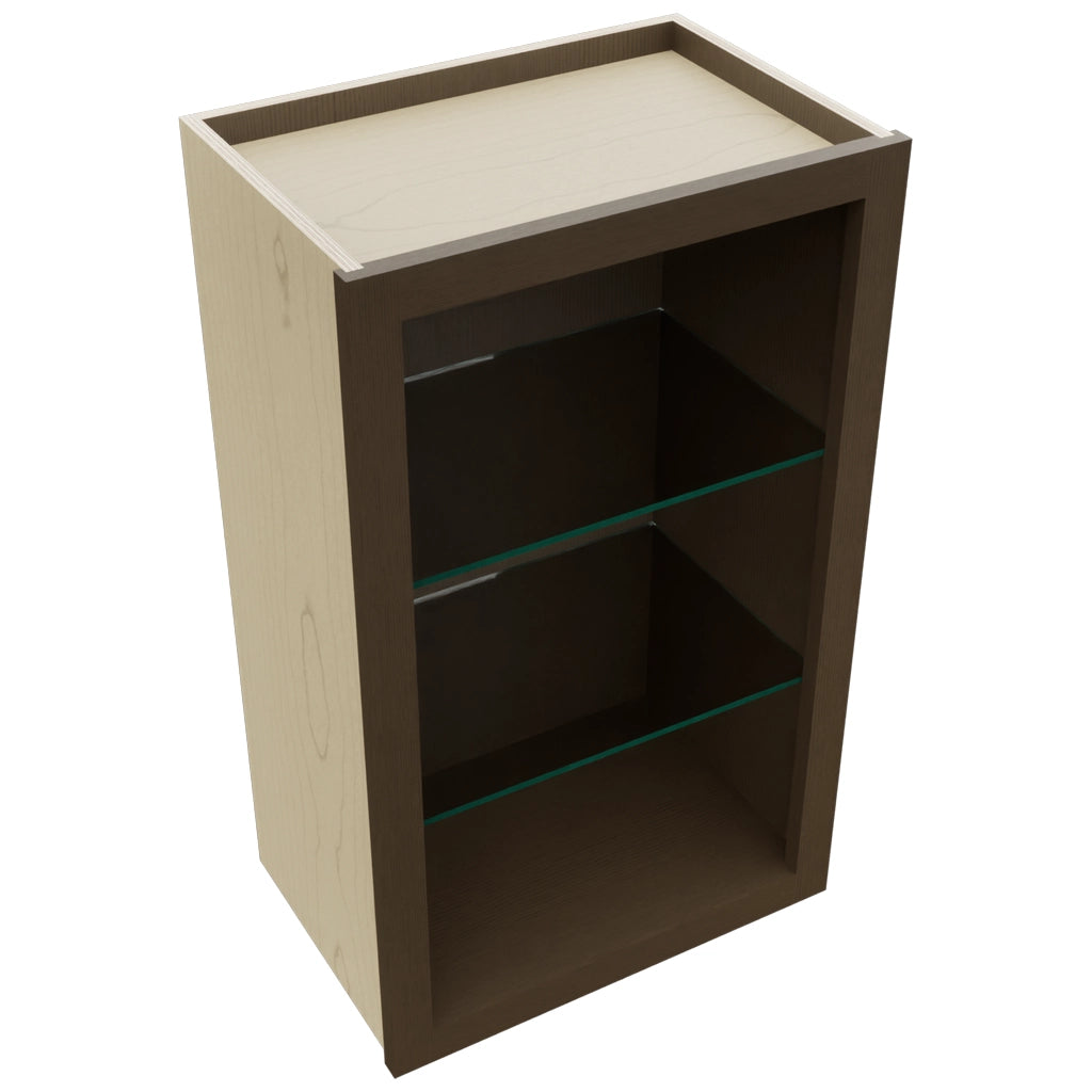 Fabuwood Canyon Oak NDW1830 Wall Standard No Door Cabinet, Top View