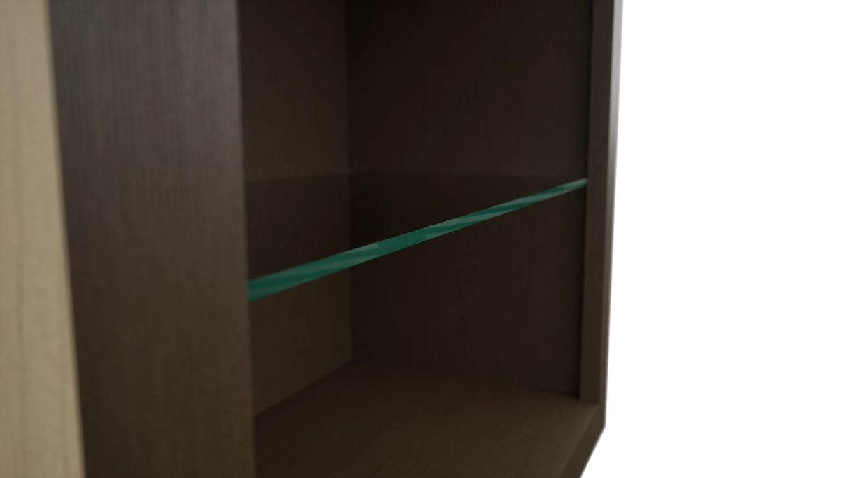 Fabuwood Canyon Oak NDW2430 Wall Standard No Door Cabinet, Detail View
