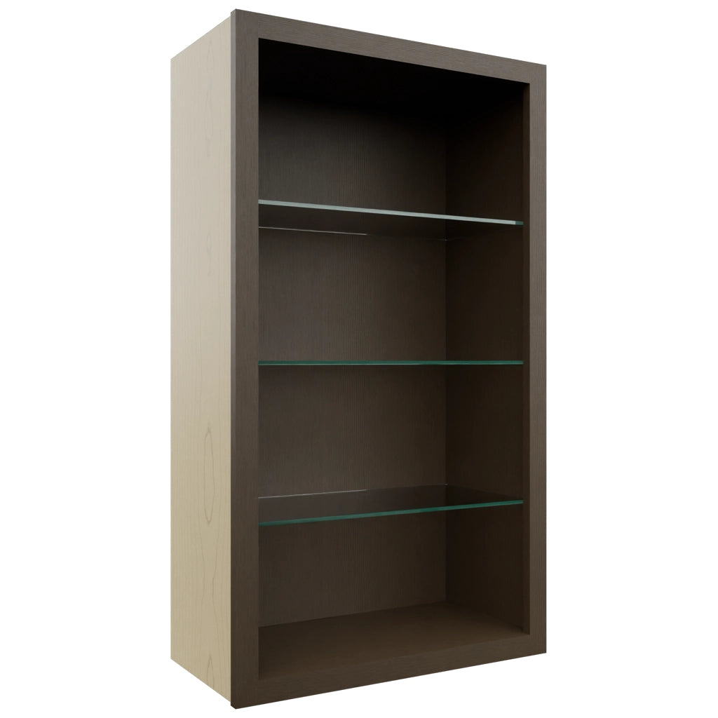 Fabuwood Canyon Oak NDW2442 Wall Standard No Door Cabinet, Front View