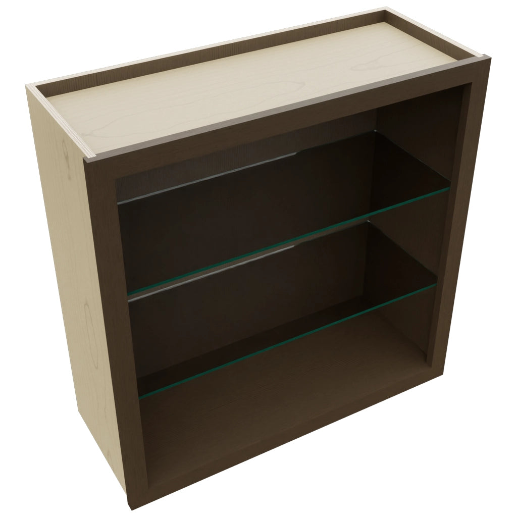 Fabuwood Canyon Oak NDW3030 Wall Standard No Door Cabinet, Top View