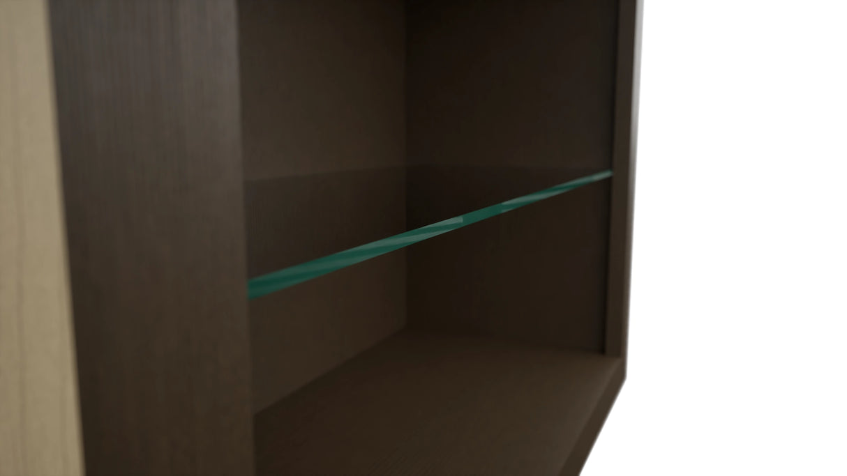 Fabuwood Canyon Oak NDW3030 Wall Standard No Door Cabinet, Detail View