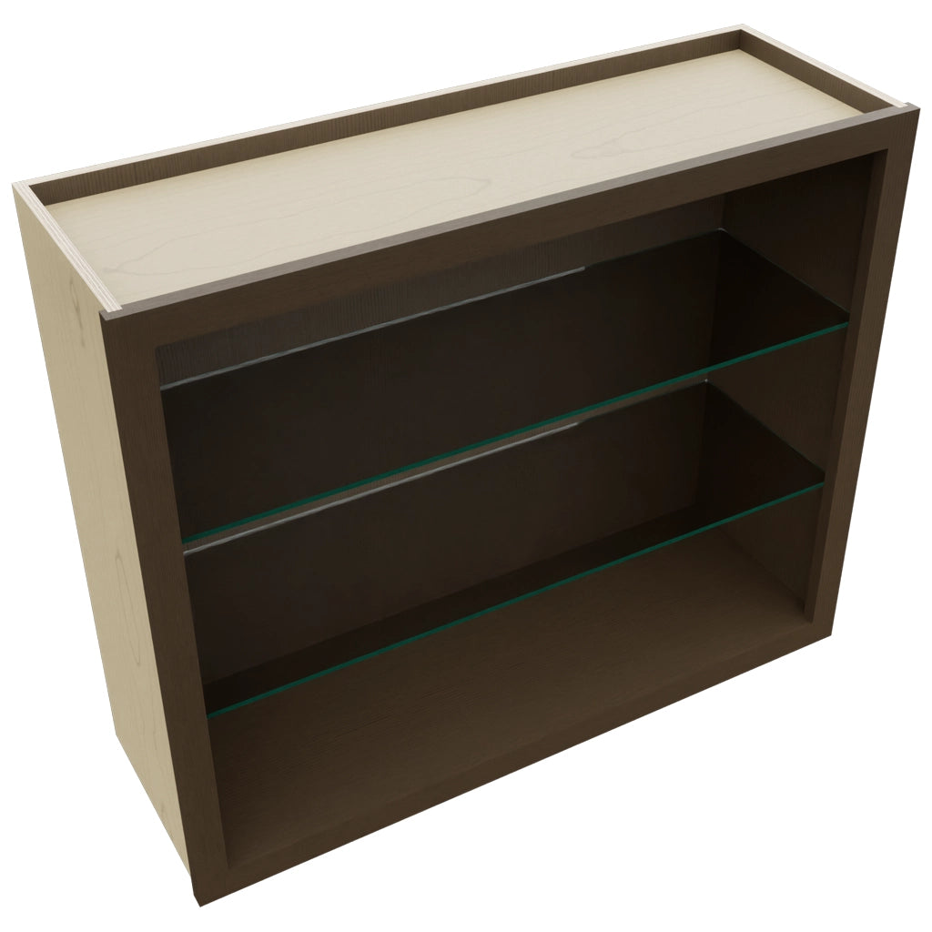 Fabuwood Canyon Oak NDW3630 Wall Standard No Door Cabinet, Top View