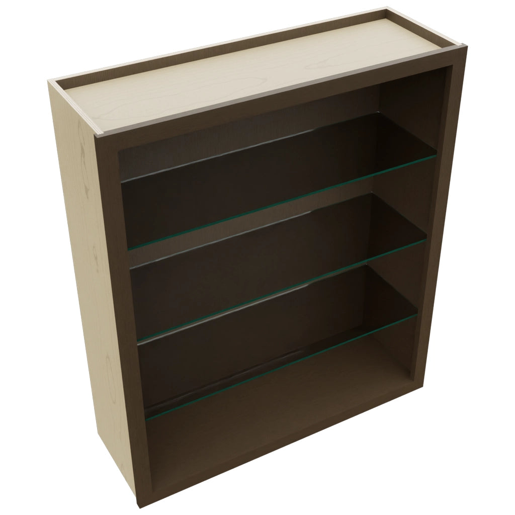 Fabuwood Canyon Oak NDW3642 Wall Standard No Door Cabinet, Top View