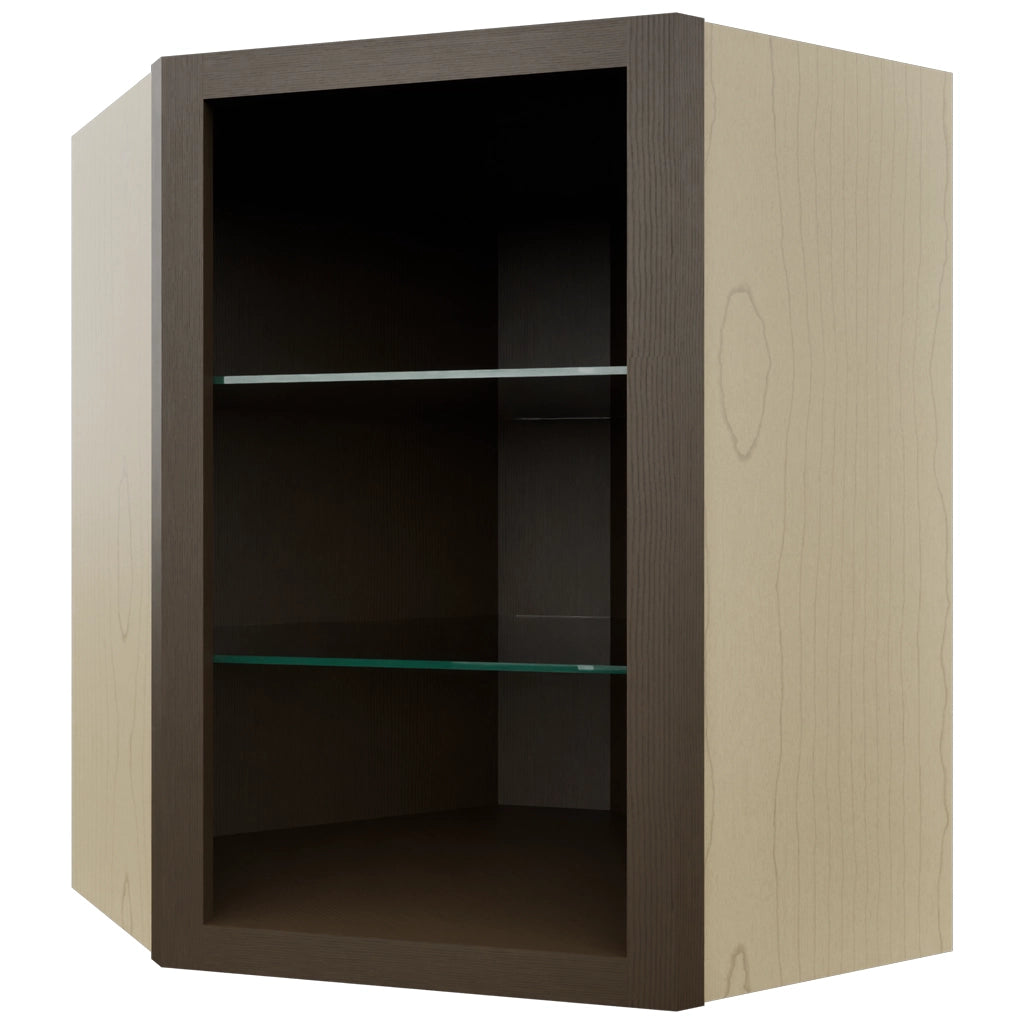 Fabuwood Canyon Oak NDWDC2430 Wall Corner Diagonal No Door Cabinet, Front View