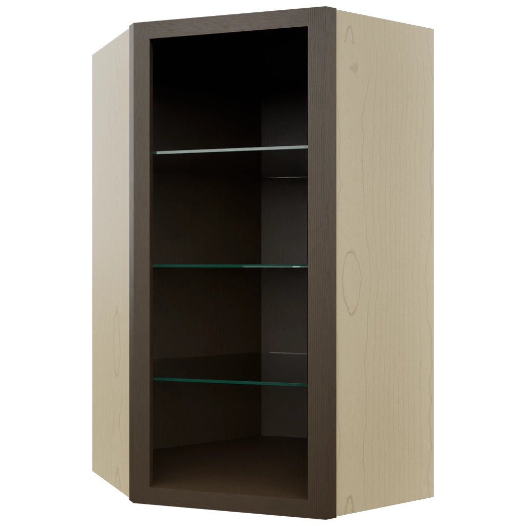 Fabuwood Canyon Oak NDWDC2442 Wall Corner Diagonal No Door Cabinet, Front View