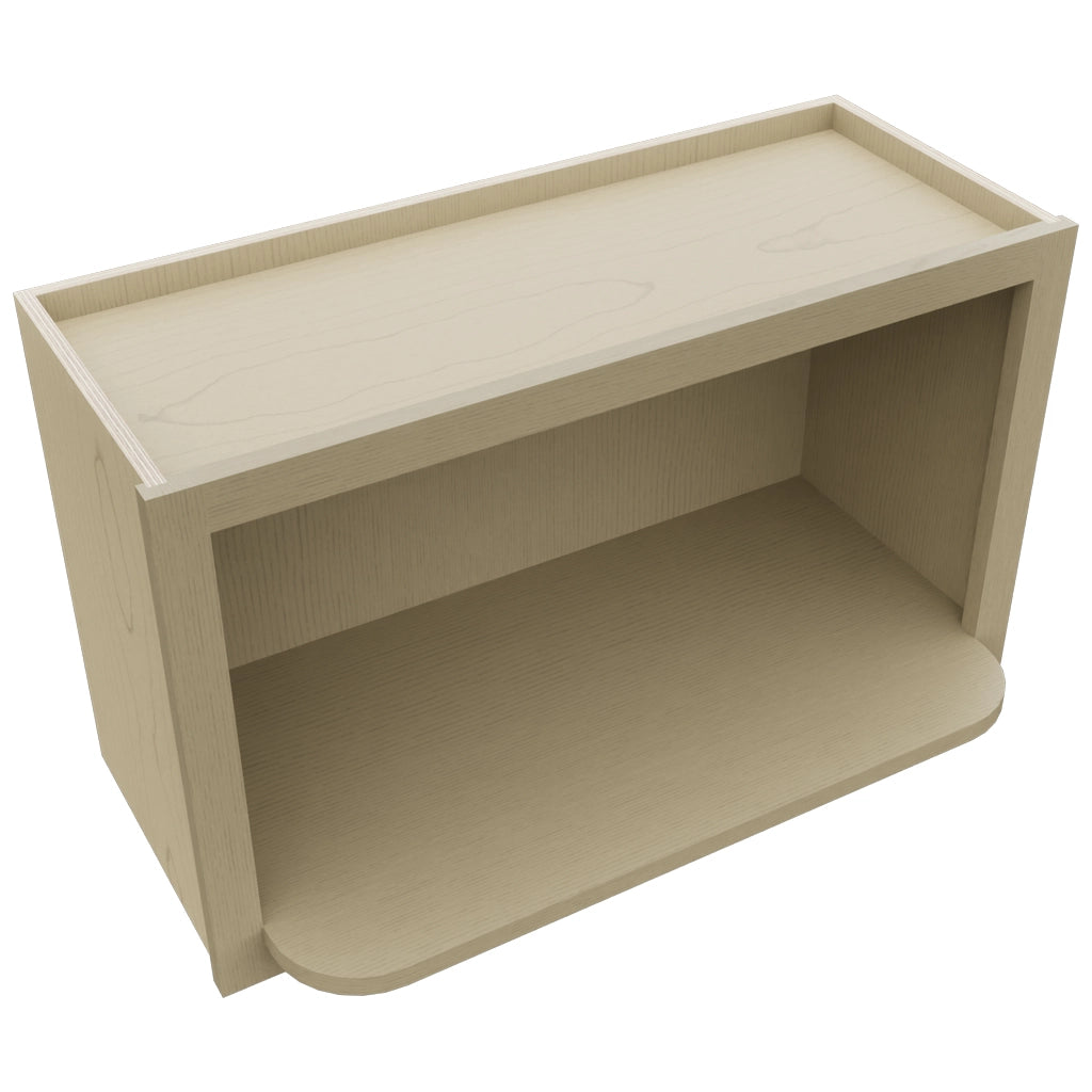 MW3018 ( Wall | Microwave Shelf Cabinet - 3"W X 18"H X 12"D ) | Desert Oak