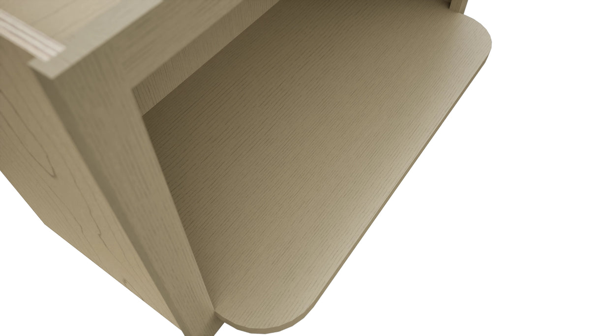 MW3018 ( Wall | Microwave Shelf Cabinet - 3"W X 18"H X 12"D ) | Desert Oak